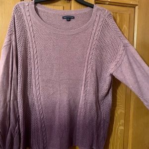 American Eagle purple ombré sweater